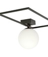 Imago 1A Sort/Opal loftslampe - Ø15 cm, E14, 230V, uden lyskilde