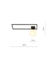 Imago 1A Sort/Opal loftslampe - Ø15 cm, E14, 230V, uden lyskilde