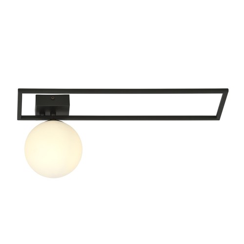 Imago 1B Sort/Opal loftslampe - Ø15 cm, E14, 230V, uden lyskilde
