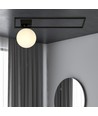 Imago 1B Sort/Opal loftslampe - Ø15 cm, E14, 230V, uden lyskilde