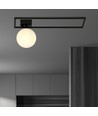 Imago 1B Sort/Opal loftslampe - Ø15 cm, E14, 230V, uden lyskilde