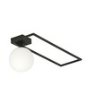 Imago 1B Sort/Opal loftslampe - Ø15 cm, E14, 230V, uden lyskilde