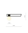 Imago 1B Sort/Opal loftslampe - Ø15 cm, E14, 230V, uden lyskilde