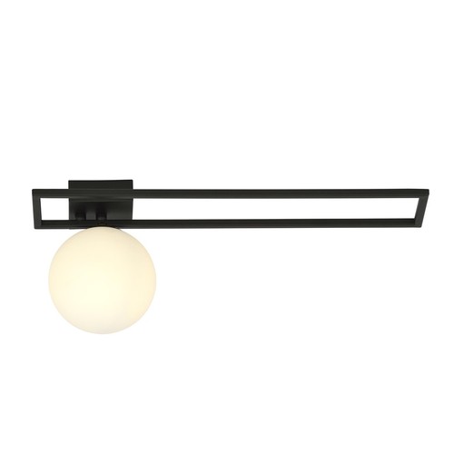 Imago 1C Sort/Opal loftslampe - Ø15 cm, E14, 230V, uden lyskilde
