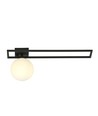 Imago 1C Sort/Opal loftslampe - Ø15 cm, E14, 230V, uden lyskilde
