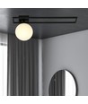 Imago 1C Sort/Opal loftslampe - Ø15 cm, E14, 230V, uden lyskilde