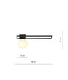 Imago 1C Sort/Opal loftslampe - Ø15 cm, E14, 230V, uden lyskilde