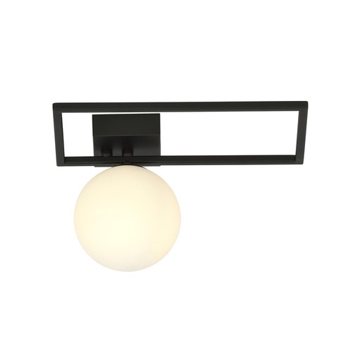 Imago 1D Sort/Opal loftslampe - Ø15 cm, E14, 230V, uden lyskilde