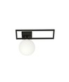 Imago 1D Sort/Opal loftslampe - Ø15 cm, E14, 230V, uden lyskilde