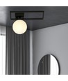 Imago 1D Sort/Opal loftslampe - Ø15 cm, E14, 230V, uden lyskilde
