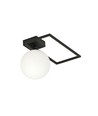 Imago 1D Sort/Opal loftslampe - Ø15 cm, E14, 230V, uden lyskilde
