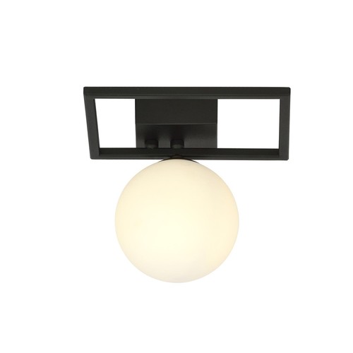 Imago 1E Sort/Opal loftslampe - Ø15 cm, E14, 230V, uden lyskilde
