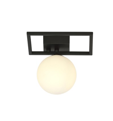 Imago 1E Sort/Opal loftslampe - Ø15 cm, E14, 230V, uden lyskilde