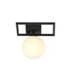 Imago 1E Sort/Opal loftslampe - Ø15 cm, E14, 230V, uden lyskilde