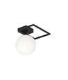 Imago 1E Sort/Opal loftslampe - Ø15 cm, E14, 230V, uden lyskilde