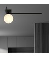 Imago 1F Sort/Opal loftslampe - Ø15 cm, E14, 230V, uden lyskilde