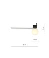 Imago 1F Sort/Opal loftslampe - Ø15 cm, E14, 230V, uden lyskilde