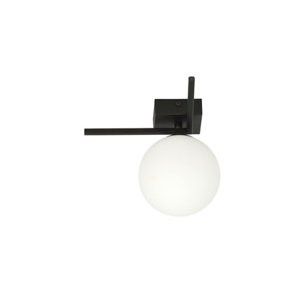 Imago 1G Sort/Opal loftslampe - Ø15 cm, E14, 230V, uden lyskilde