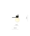 Imago 1G Sort/Opal loftslampe - Ø15 cm, E14, 230V, uden lyskilde