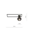Imago 1A Sort/Stribe loftslampe - Ø14 cm, E14, 230V, uden lyskilde