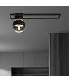 Imago 1C Sort/Stribe loftslampe - Ø14 cm, E14, 230V, uden lyskilde