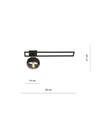 Imago 1C Sort/Stribe loftslampe - Ø14 cm, E14, 230V, uden lyskilde