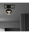 Imago 1E Sort/Stribe loftslampe - Ø14 cm, E14, 230V, uden lyskilde