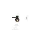 Imago 1G Sort/Stribe loftslampe - Ø14 cm, E14, 230V, uden lyskilde