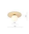 Kenzo 1B loftslampe - Ø14 cm, E14, 230V, uden lyskilde