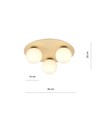Kenzo 3B loftslampe - Ø14 cm, E14, 230V, uden lyskilde