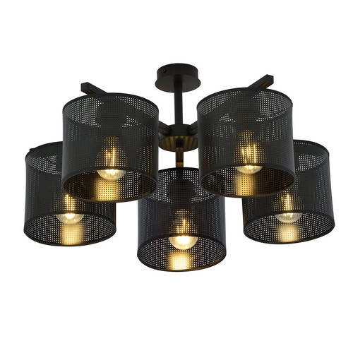 Jordan 5 Sort loftslampe - Ø15 cm, E27, 230V, uden lyskilde