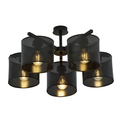 Jordan 5 Sort loftslampe - Ø15 cm, E27, 230V, uden lyskilde