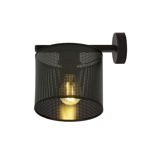 Jordan K1 Sort væglampe - Ø15 cm, E27, 230V, uden lyskilde