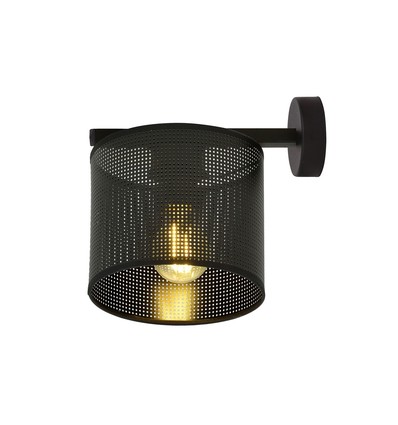 Jordan K1 Sort væglampe - Ø15 cm, E27, 230V, uden lyskilde