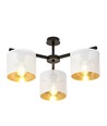 Jordan 3 Hvid/Guld loftslampe - Ø15 cm, E27, 230V, uden lyskilde