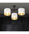 Jordan 3 Hvid/Guld loftslampe - Ø15 cm, E27, 230V, uden lyskilde