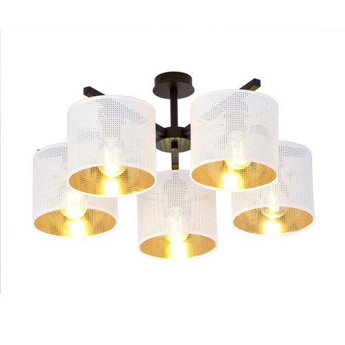 Jordan 5 Hvid/Guld loftslampe - Ø15 cm, E27, 230V, uden lyskilde