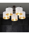 Jordan 5 Hvid/Guld loftslampe - Ø15 cm, E27, 230V, uden lyskilde
