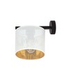 Jordan K1 Hvid/Guld væglampe - Ø15 cm, E27, 230V, uden lyskilde