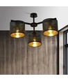 Jordan 3 Sort/Guld loftslampe - Ø15 cm, E27, 230V, uden lyskilde