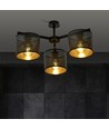 Jordan 3 Sort/Guld loftslampe - Ø15 cm, E27, 230V, uden lyskilde