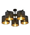 Jordan 5 Sort/Guld loftslampe - Ø15 cm, E27, 230V, uden lyskilde