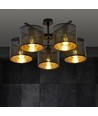 Jordan 5 Sort/Guld loftslampe - Ø15 cm, E27, 230V, uden lyskilde