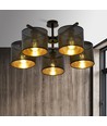 Jordan 5 Sort/Guld loftslampe - Ø15 cm, E27, 230V, uden lyskilde