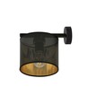Jordan K1 Sort/Guld væglampe - Ø15 cm, E27, 230V, uden lyskilde