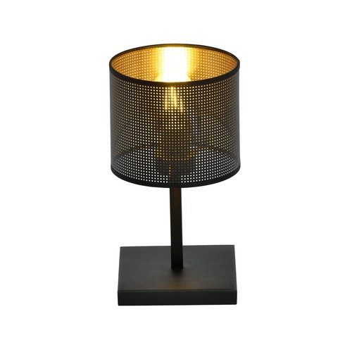 Jordan LN1 Sort/Guld bordlampe - Ø15 cm, E27, 230V, uden lyskilde