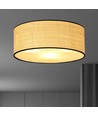 Aston 3 Rattan loftslampe - Ø50 cm, E27, 230V, uden lyskilde