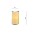 Aston K1 Rattan væglampe - Ø18 cm, E14, 230V, uden lyskilde