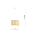 Aston 1 Cork pendellampe - Ø35 cm, E27, 230V, uden lyskilde