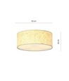 Aston 3 Cork loftslampe - Ø50 cm, E27, 230V, uden lyskilde